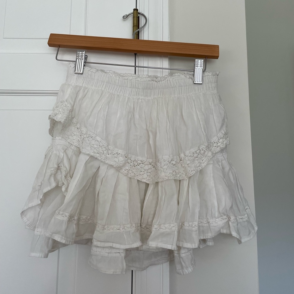 loveshackfancy white skirt